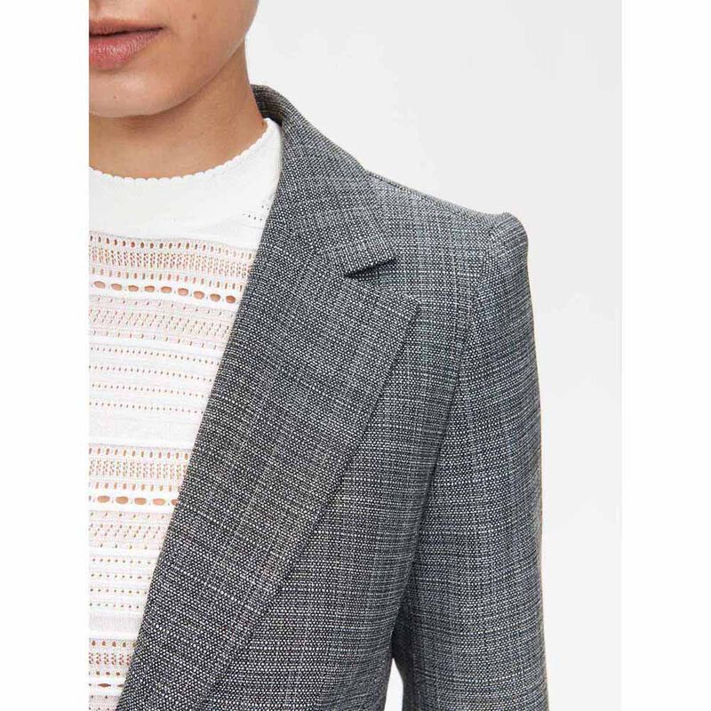 Veronika Maine Monochrome Tweed Blazer image number 2
